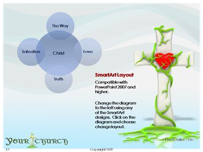 A standard definition presentation slide from Cross Of Love preview four.