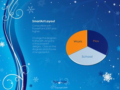A standard definition presentation slide from Winter Swirl preview four.