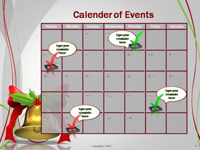 A standard definition presentation slide from Gold Bell with Green Holly PowerPoint Theme preview four.