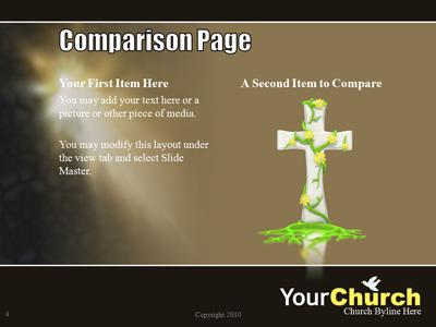 A standard definition presentation slide from Light In Darkness preview four.