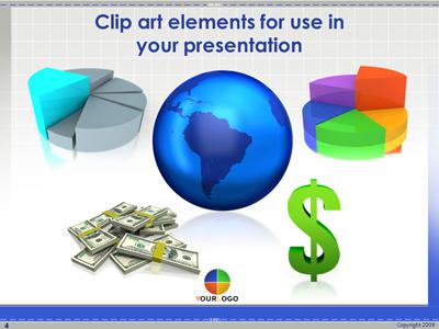 A standard definition presentation slide from Business Pie Chart preview four.