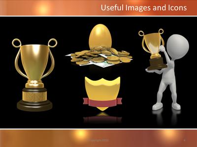 A standard definition presentation slide from Golden Trophy preview four.