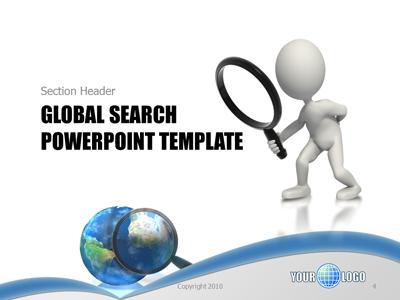 A standard definition presentation slide from Global Search preview four.