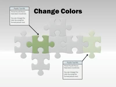 A standard definition presentation slide from Puzzle Piece Tool Kit preview four.