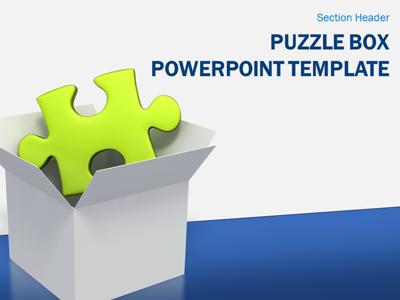A standard definition presentation slide from Green Puzzle Piece in Box preview four.