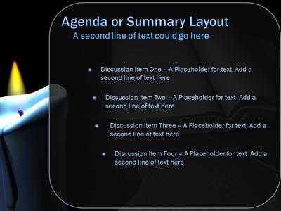 A standard definition presentation slide from Book By Candle Light preview four.