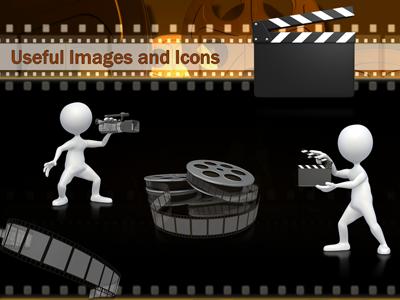 Old Film Frame  Great PowerPoint ClipArt for Presentations 