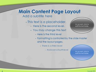 A standard definition presentation slide from Rising Arrows preview four.