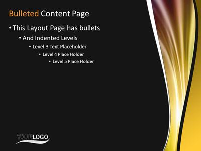 A standard definition presentation slide from Warm Solar Wave preview four.