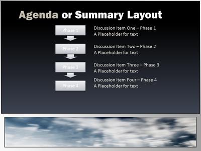 A standard definition presentation slide from Dark Meeting preview four.