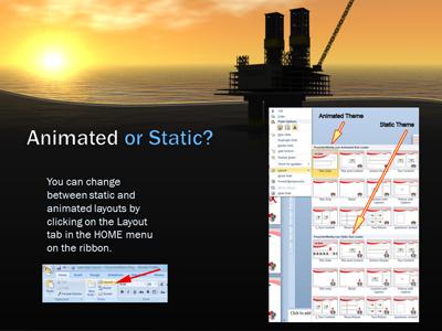A standard definition presentation slide from Sunset Oil Rig preview four.