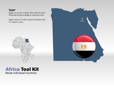 A standard definition presentation slide from Africa Map PowerPoint Toolkit preview four.
