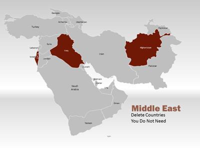 A standard definition presentation slide from Asia Map PowerPoint Toolkit preview four.
