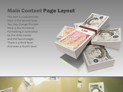 A standard definition presentation slide from British Money preview four.