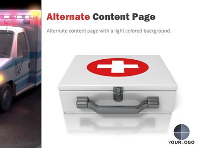 A standard definition presentation slide from Ambulance Flash preview four.