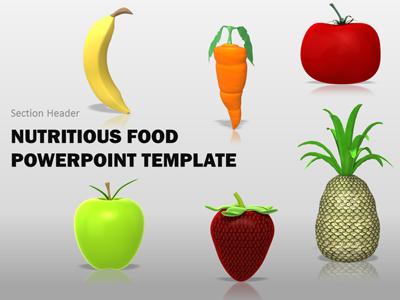 A standard definition presentation slide from Nutritious Healthy Food preview four.