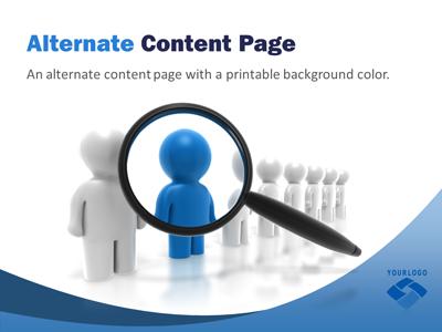 A standard definition presentation slide from Simple Swoop preview four.