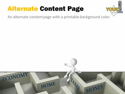 A standard definition presentation slide from Your Life Here preview four.