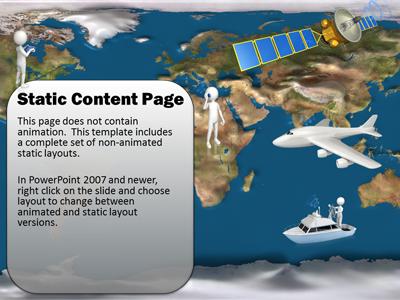 A standard definition presentation slide from World Communication preview four.