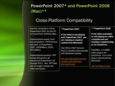 A standard definition presentation slide from Green Ambient Flow preview four.