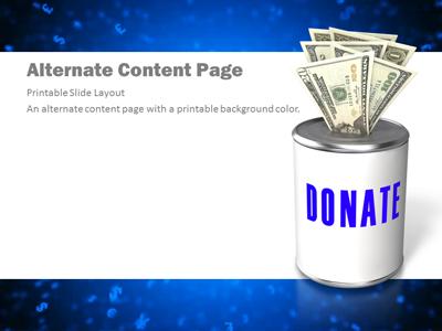 A standard definition presentation slide from Money Abstract preview four.