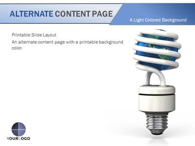 A standard definition presentation slide from Alternative Energies preview four.