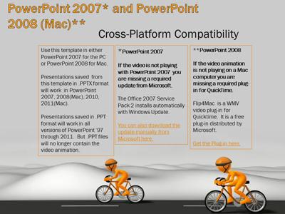 A standard definition presentation slide from Street Cyclist Racers preview four.