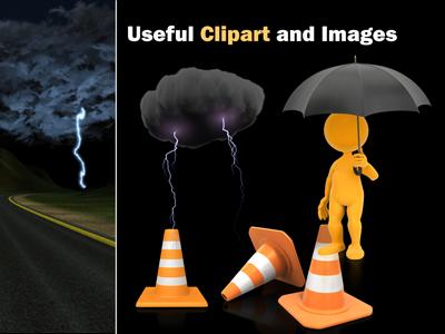 A standard definition presentation slide from Stormy Road Ahead preview four.