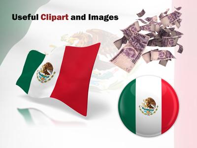 A standard definition presentation slide from Mexico Flag Wave preview four.