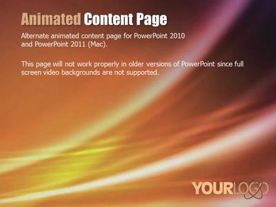 A standard definition presentation slide from Windy Sunset preview four.