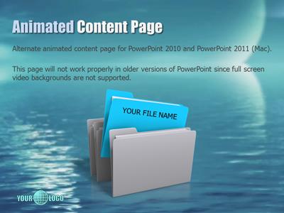 A standard definition presentation slide from Moonset preview four.