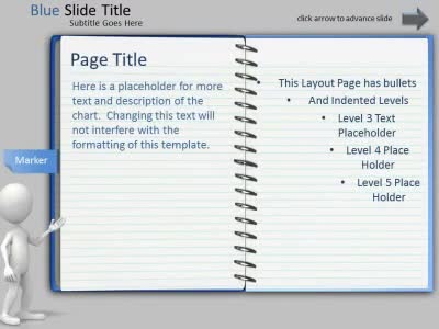 A standard definition presentation slide from Note Pad Page Turn Tool Kit preview four.