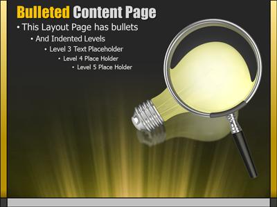 A standard definition presentation slide from Upward Light Rays preview four.