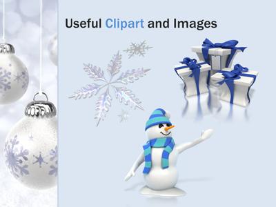 A standard definition presentation slide from Christmas Ornaments preview four.