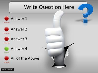 question powerpoint template