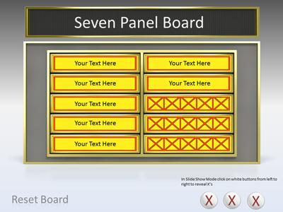 A standard definition presentation slide from Game Show Tool Kit preview four.