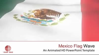 Mexico Flag Perspective Anim | 3D Animated Clipart for PowerPoint -  