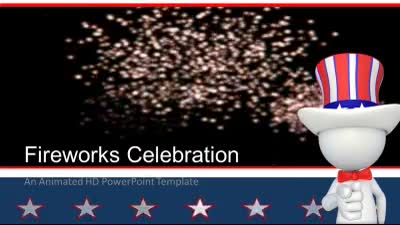 animated fireworks background for powerpoint