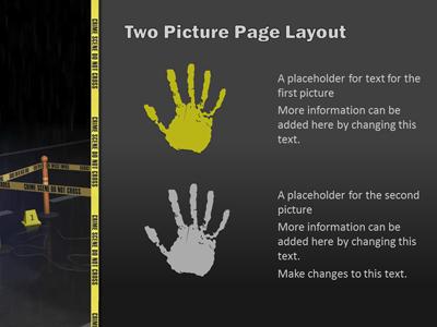 A standard definition presentation slide from Crime Scene Investigation preview four.