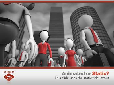 A standard definition presentation slide from Business March preview four.