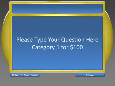5 Category Question Game Show | A PowerPoint Template from  