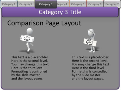 A standard definition presentation slide from Interactive Tabs Category Pages preview four.