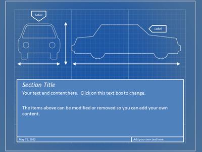 A standard definition presentation slide from Blueprint PowerPoint Toolkit preview four.