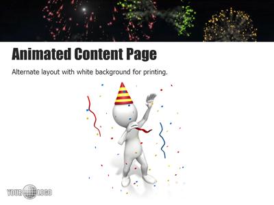 A standard definition presentation slide from Fireworks Celebration preview four.