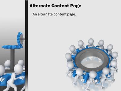 A standard definition presentation slide from Team Turning Gears preview four.