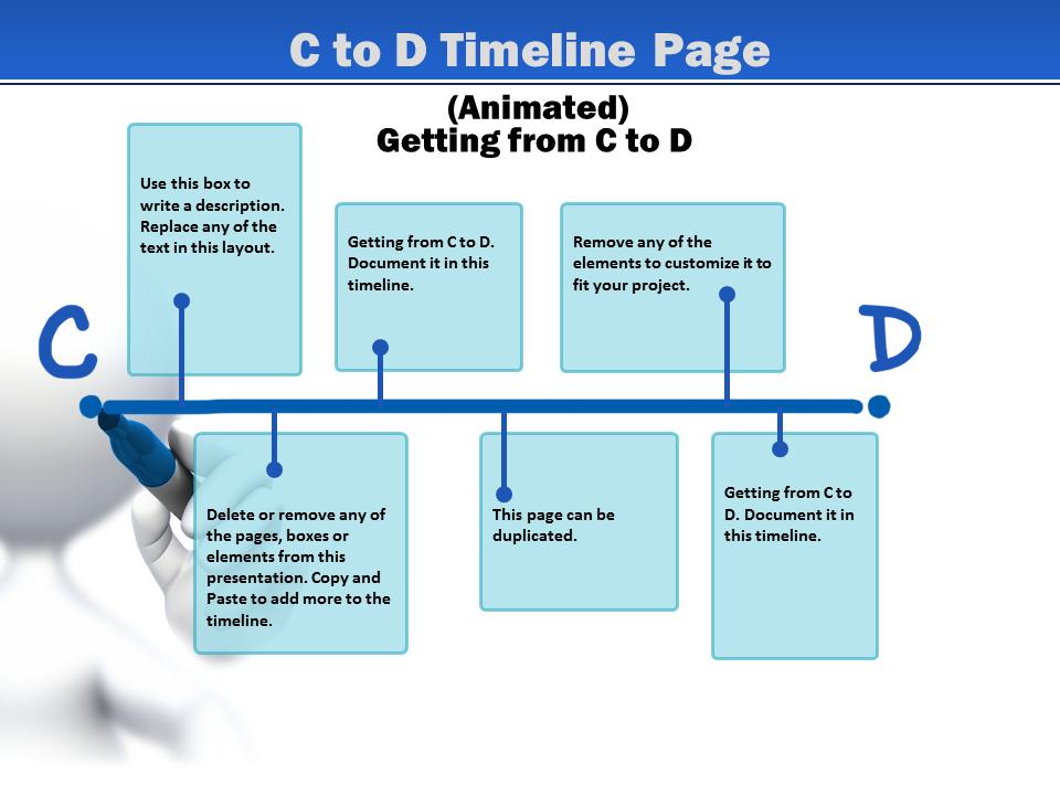 A standard definition presentation slide from Point A To B preview four.