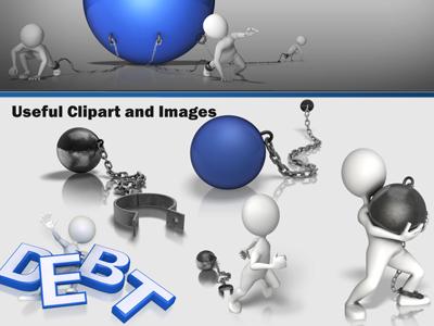 Walking With A Ball And Chain  Great PowerPoint ClipArt for Presentations  