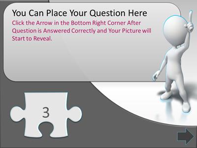 A standard definition presentation slide from Puzzle Piece Picture Reveal Game preview four.