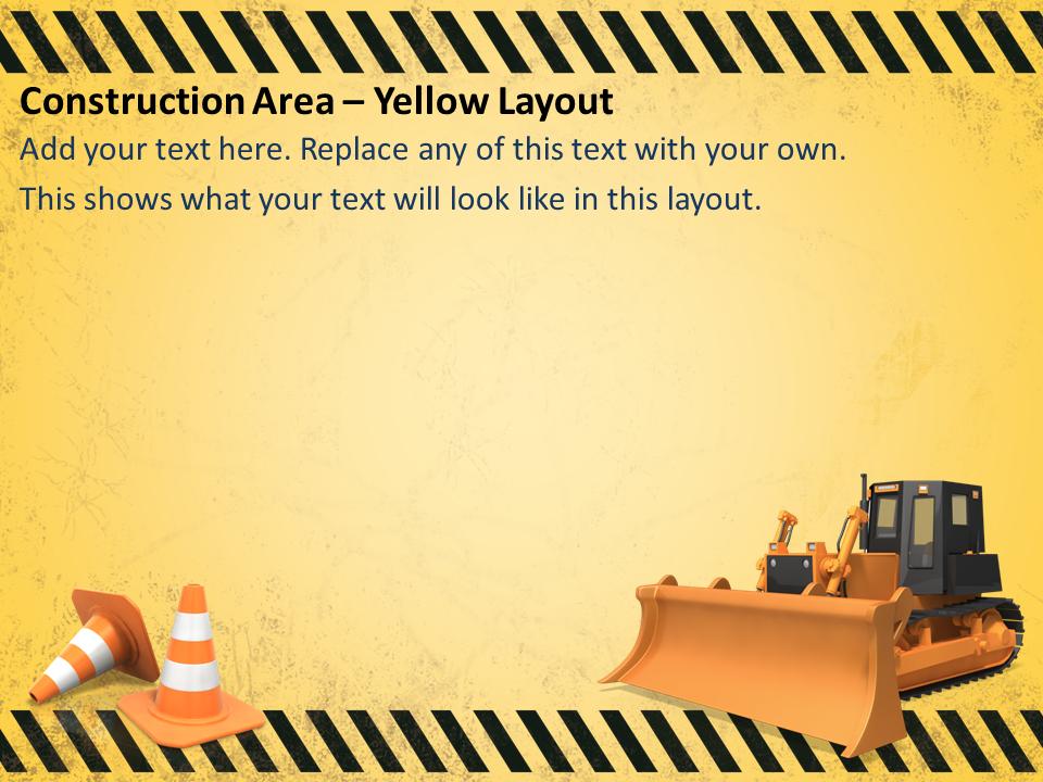 A standard definition presentation slide from Construction Area Tool Kit preview four.