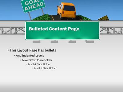 A standard definition presentation slide from Driving Towards Success preview four.
